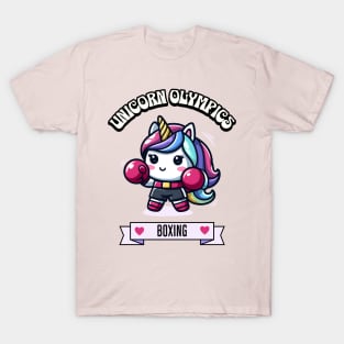 Boxing Unicorn Olympics 🥊🦄 - Knockout Cuteness! T-Shirt